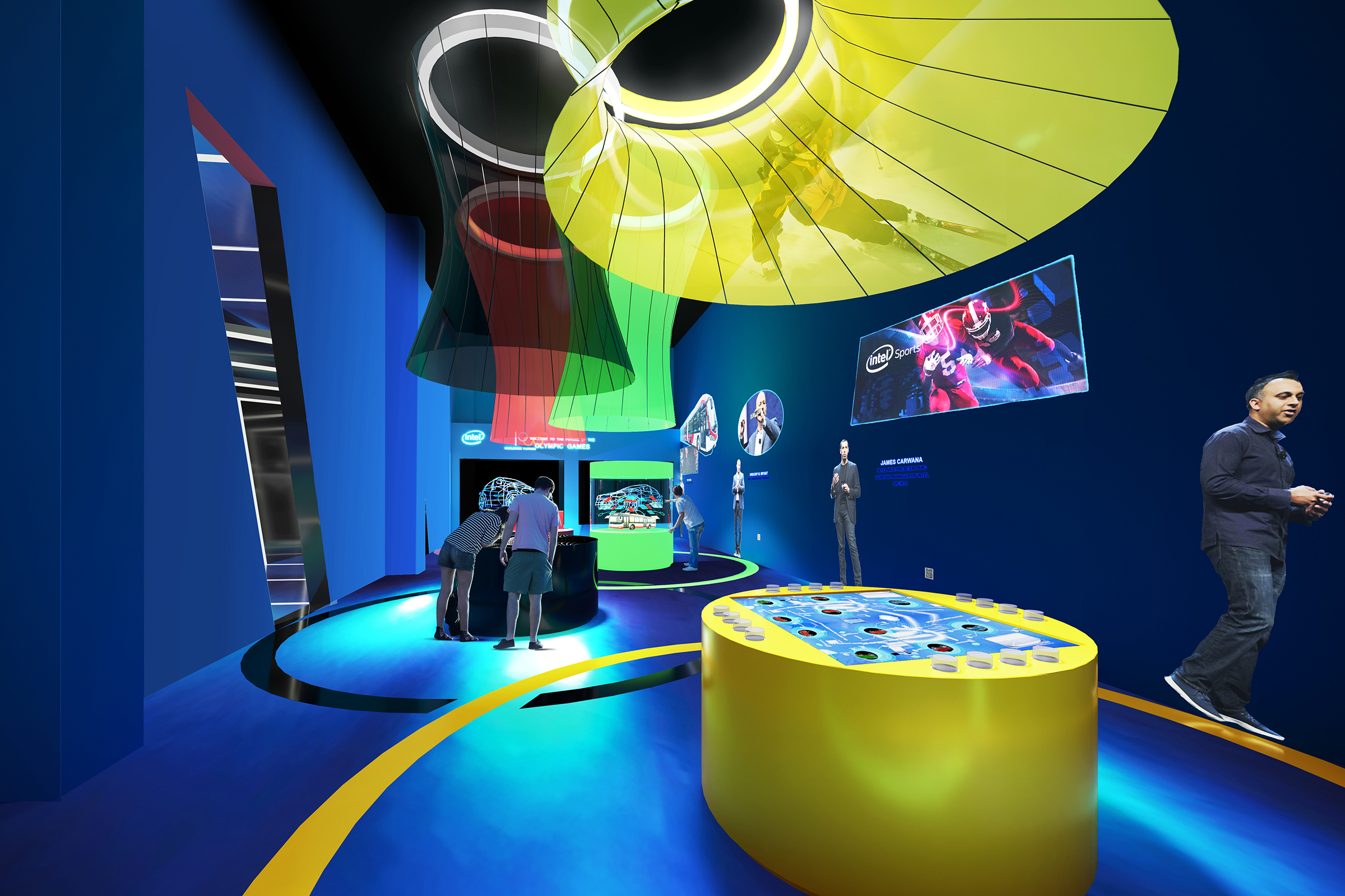 A tech showcase imagined for Intel inside the former Shougang steelworks