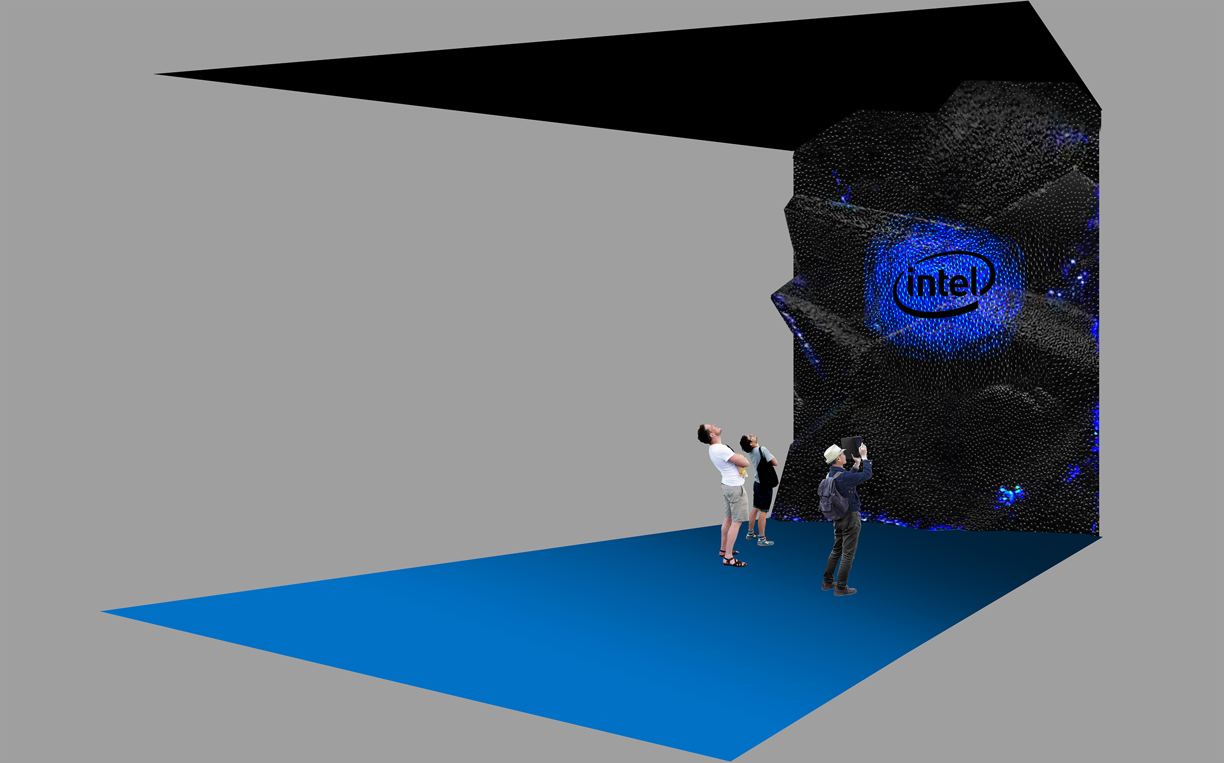 A tech showcase imagined for Intel inside the former Shougang steelworks