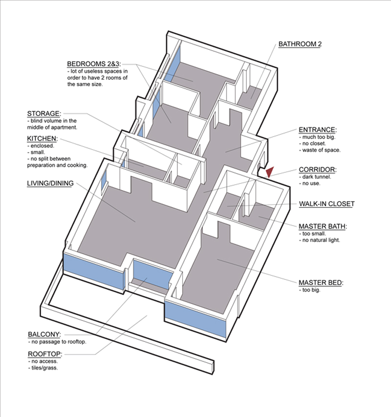 An apartment where every square meter finally earns its keep
